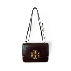 Tory Burch Eleanor Small Bag | Tempranillo Burgundy Leather Crossbody/Shoulder